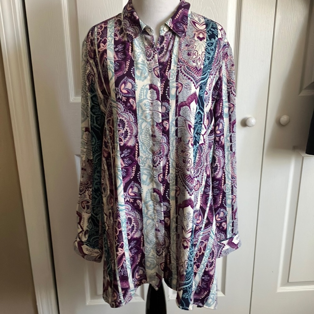 Chico’s long tunic blouse